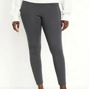 Eileen Fisher Pull On Pants Size Large Stretchy Dark Gray Lightweight